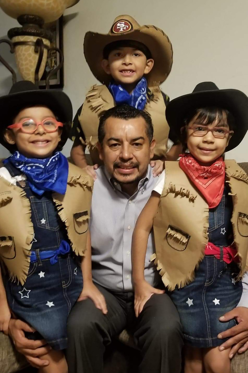 Juan Lopez and his children